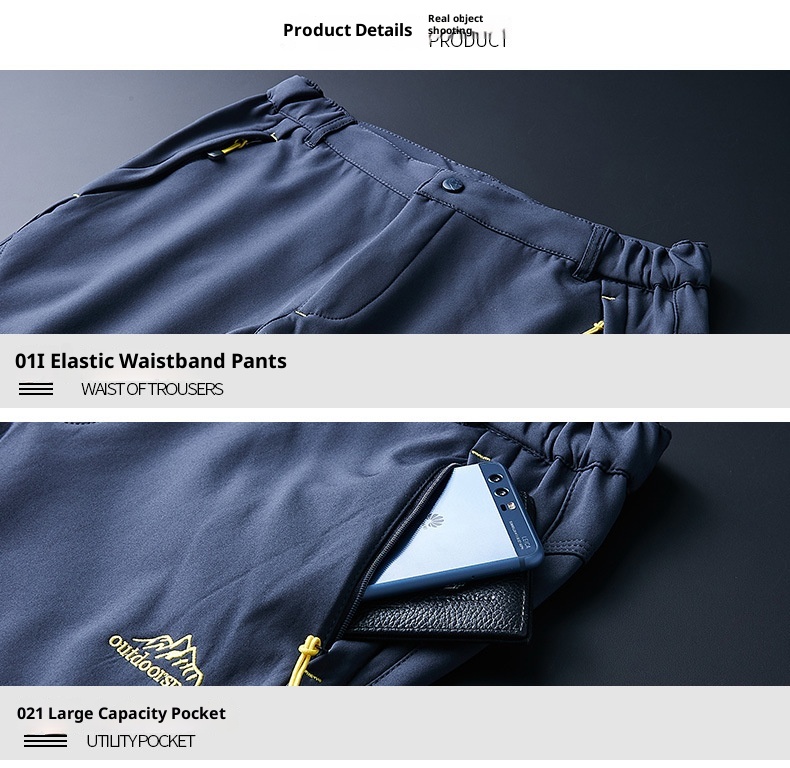 001 Zimowe spodnie sportowe typu softshell do uprawiania sportów na świeżym powietrzu dla mężczyzn i kobiet, wiatroszczelne, ciepłe spodnie turystyczne, styl dla par, podszyte polarem i pogrubione_voghion.com