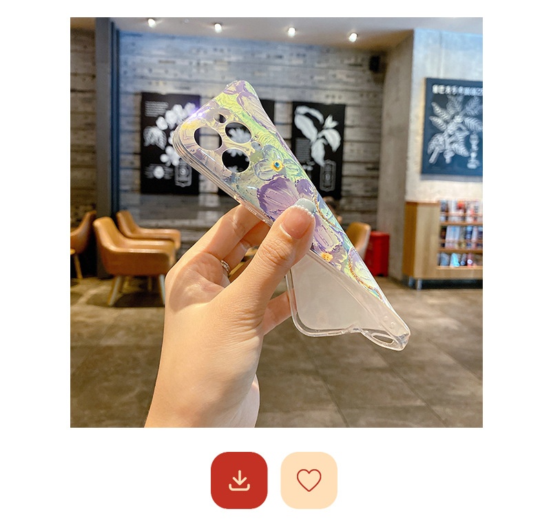 Custodia per telefono in resina epossidica TechGlobe viola e blu compatibile con /IP14/14promaxXS Soft 78P Blu-ray XR/ Drop Shipping Anti-caduta_voghion.com