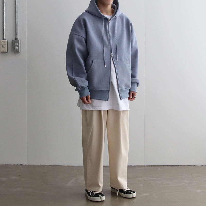 boy European And American Cross-Border 2023 Autumn Winter New Hooded Solid Color Cardigan Versatile Japanese Style Simple_voghion.com