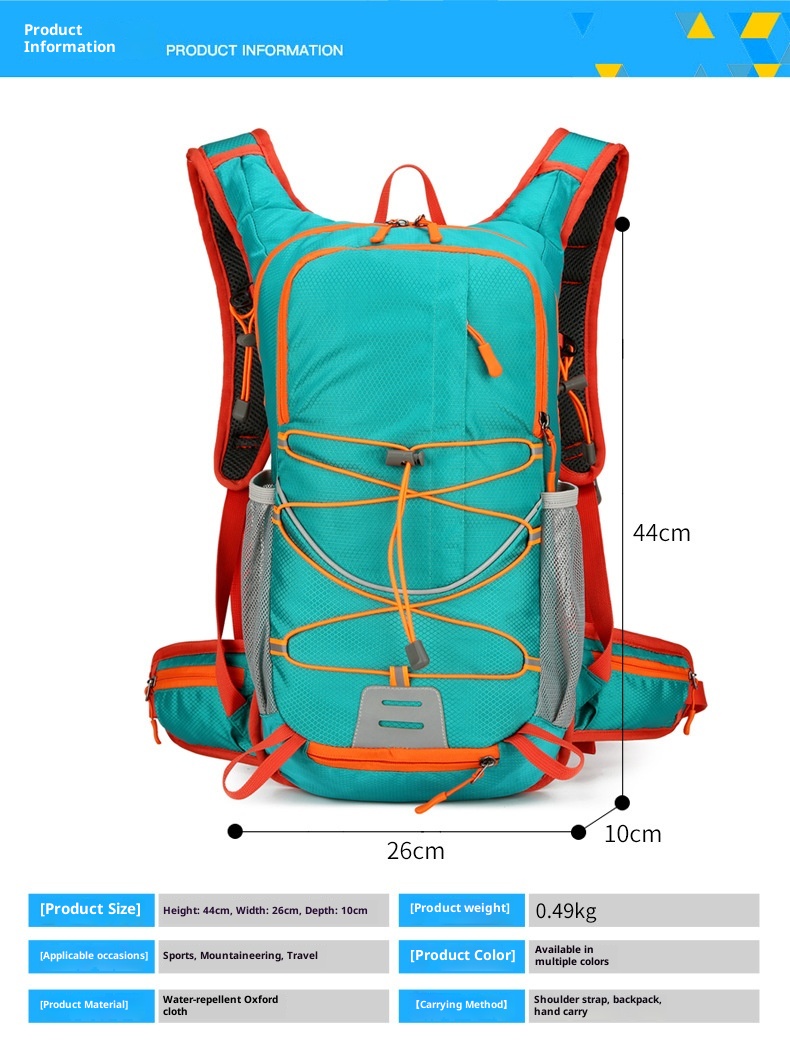 ActiveGo Outdoor Sports Hiking Casual Travel Large Capacity Men's Bag Simple Cycling Backpack Lightweight_voghion.com