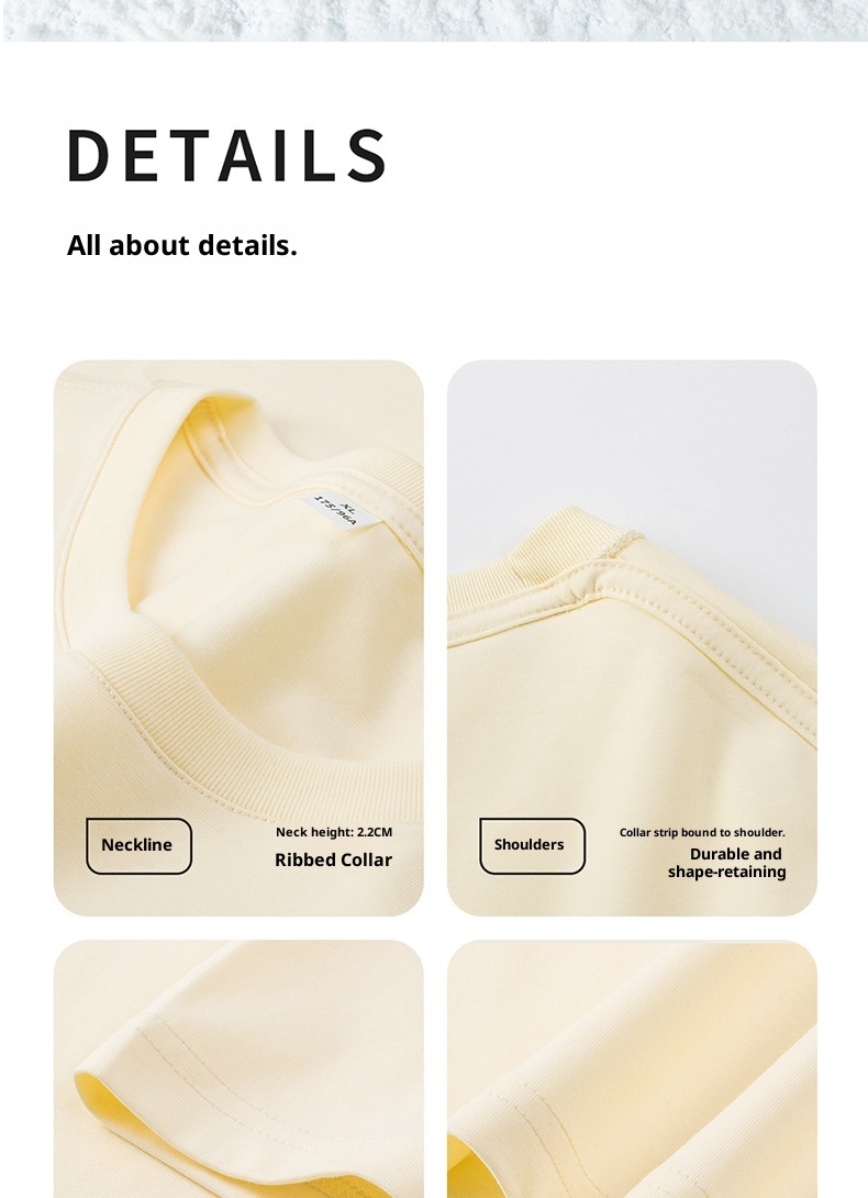 T-shirt court pour homme Boy Weilong 230 g, sous-vêtement technique frais, manches courtes, col rond, style Solona tendance._voghion.com