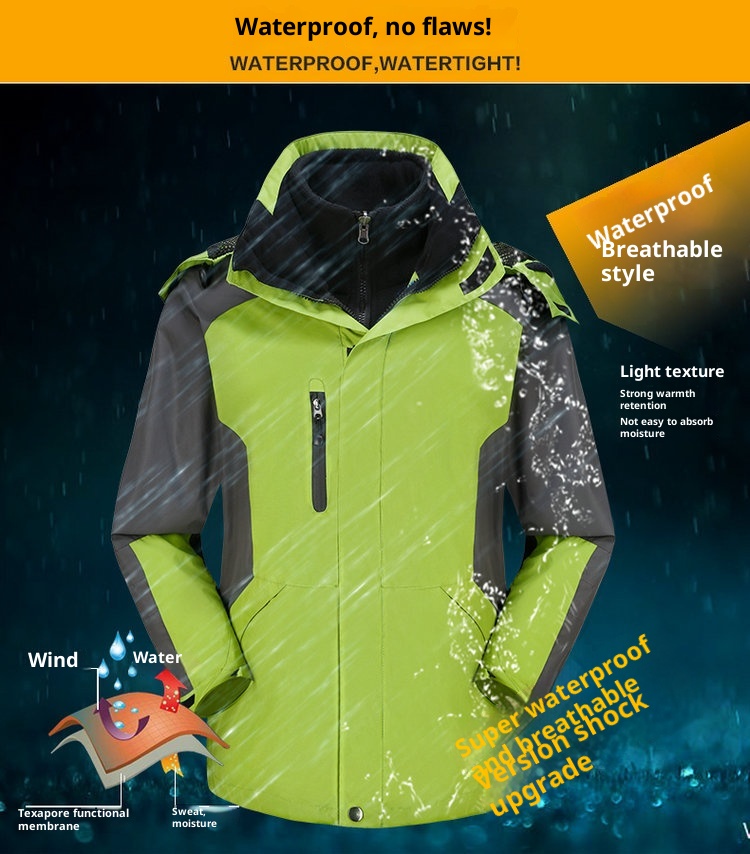 001 Großhandel Outdoor-Jacke und -Hose Zweiteiliger Herren-Skianzug aus dickem Fleece, Set für Damen_voghion.com