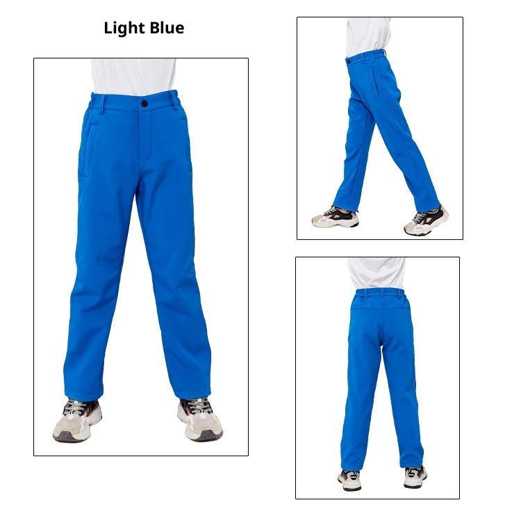 001 2023 Children's Softshell Boys And Girls Big Kids Autumn Winter Outdoor Sports Waterproof Windproof Fleece Lined Warm_voghion.com