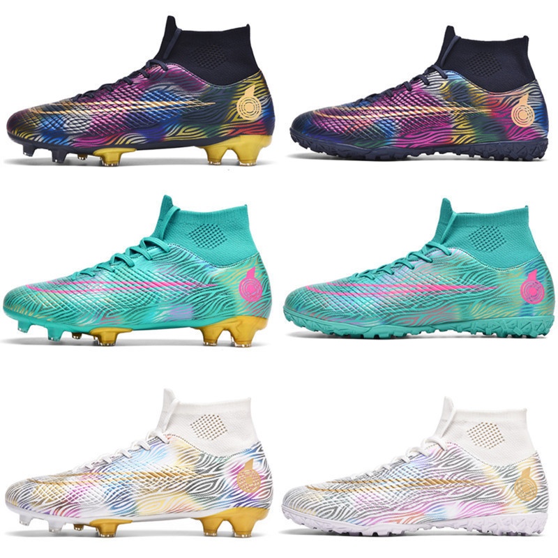 ShoeGlobe Cross-Border Wholesale New Football For Men And Women Students AG Long Cristiano Ronaldo Messi TF Broken Spikes_voghion.com