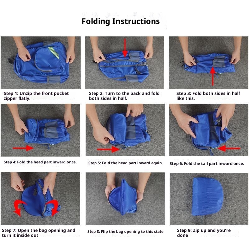 ActiveGo Water-Resistant Outdoor Ultra-Light Sports Men, Large Capacity Travel Backpack For Women, Mountaineering Bag, Foldable_voghion.com