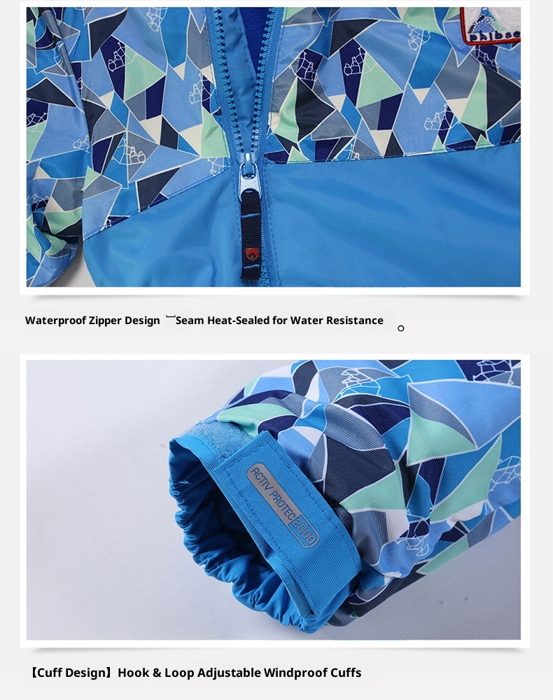 001 E-commerce transfrontaliero Phibee Baby Elephant Tuta da sci per bambini Giacca calda Pantaloni Un pezzo Dropshipping_voghion.com