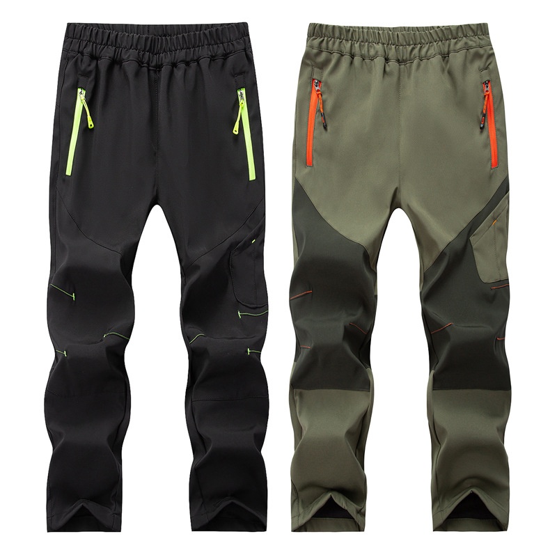 001 Lichtgewicht enkellaags kinderbroek voor lente en herfst, buitensporten, snel drogende wandelbroek voor jongens en meisjes_voghion.com