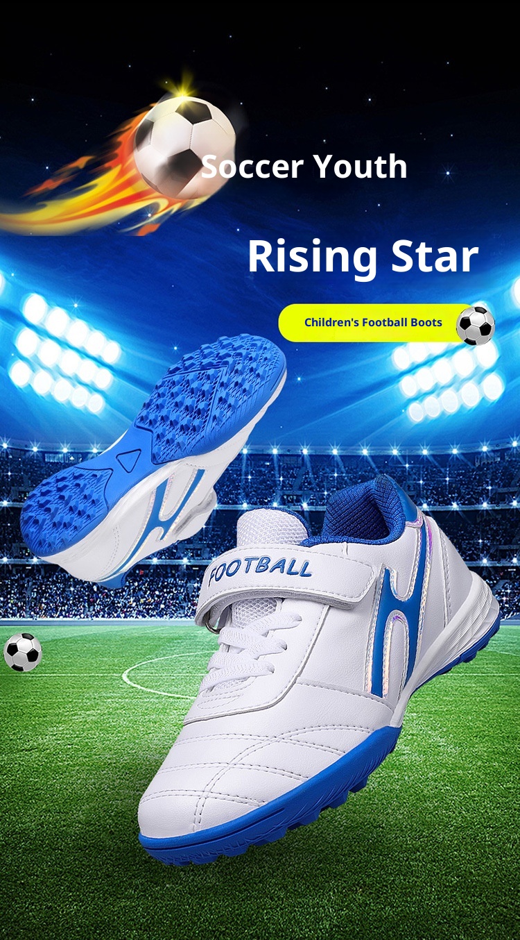 ShoeGlobe Children's Sports Soccer Shoes TF Cleats Training Boys Elementary School Professional Youth Girls Big Kids Sneakers_voghion.com