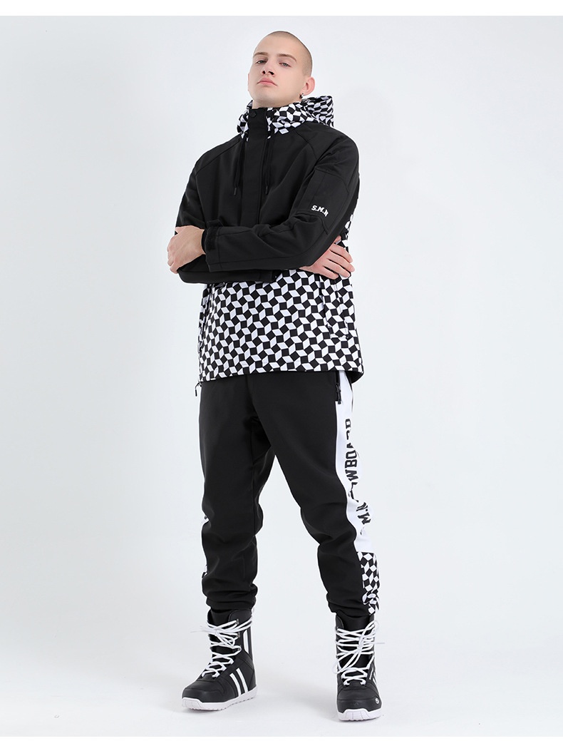 001 Pantaloni da snowboard aderenti da donna e caldi pantaloni da sci antivento impermeabili e resistenti all'usura da uomo_voghion.com