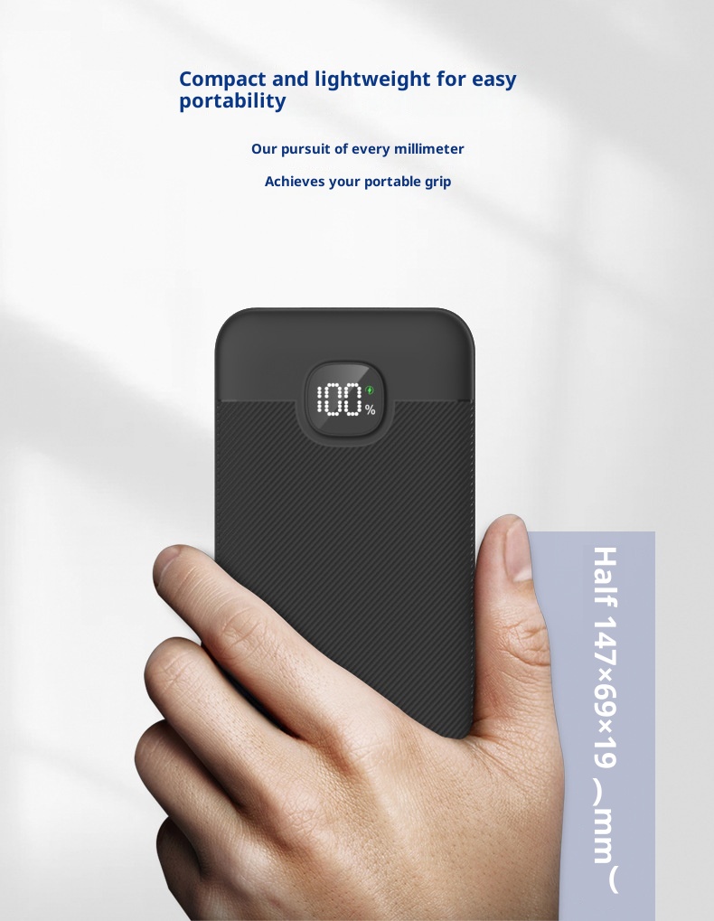 techglobe 3C Certified Cross-Border Self-Cable 22.5W Super Fast Charging Power Bank Lightweight Gift 10000mAh With Printed_voghion.com