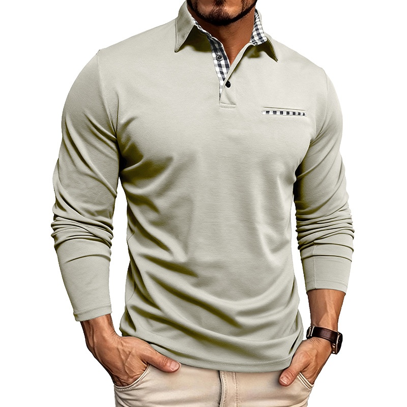 Camiseta polo transpirable y fresca para hombre, nueva colección otoño-invierno 2025, estilo europeo y americano, para comercio exterior._voghion.com