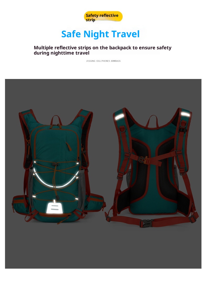 ActiveGo Outdoor Sports Hiking Casual Travel Large Capacity Men's Bag Simple Cycling Backpack Lightweight_voghion.com