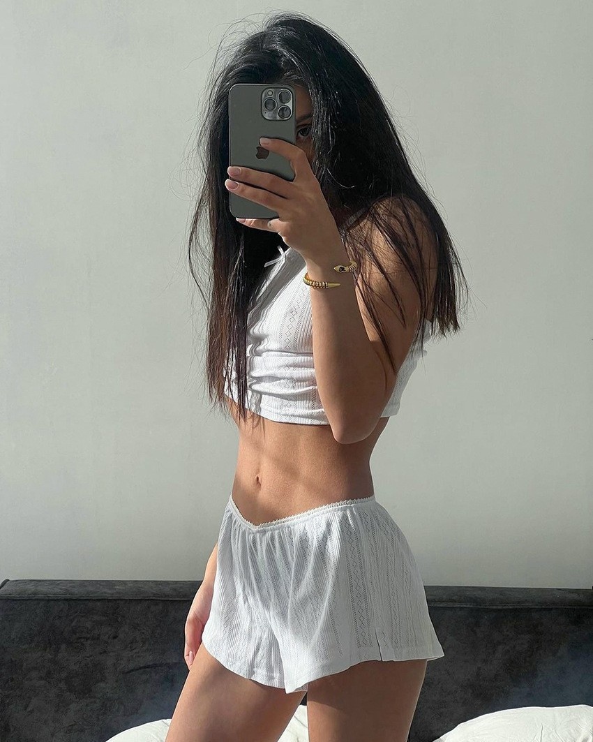 ChicShe 2025 Summer Sexy Knitted Camisole Shorts Women's Homewear Jacquard White Cool Pajamas Two-Piece Set_voghion.com
