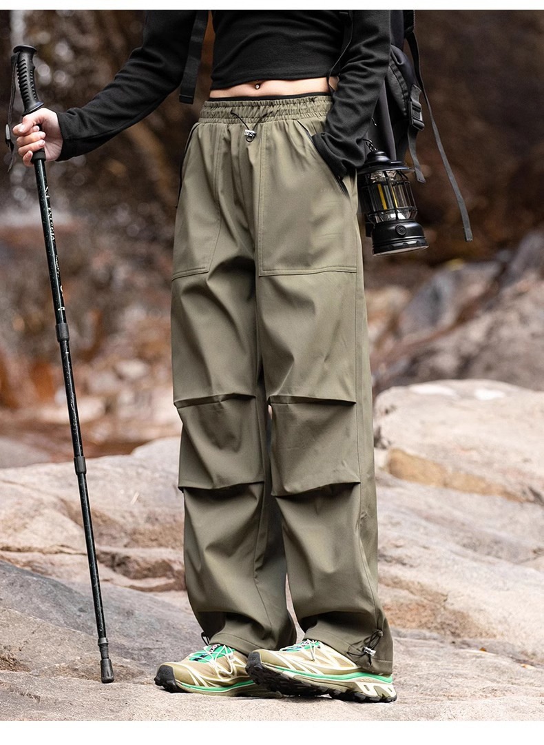 001 Camel HJCAMEL Calça Cargo Softshell Roxa Feminina, Nova Coleção Primavera 2025 para Caminhadas, Esportes ao Ar Livre e Atividades ao Ar Livre, Secagem Rápida_voghion.com