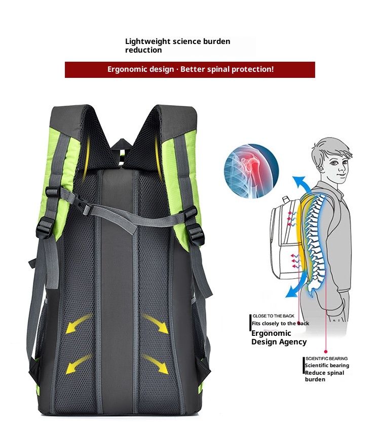 Zaino ActiveGo Cross-border per uomo e donna, borsa da viaggio per escursionismo, arrampicata, ciclismo, alla moda, grande capacità, doppio_voghion.com