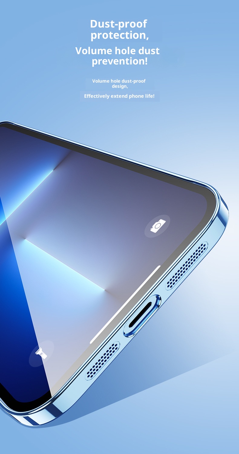 TechGlobe Suitable For 15 Max With Lens Phone Case 13 Electroplated Dustproof Full Covage 14 Pro Shockproof Protective_voghion.com