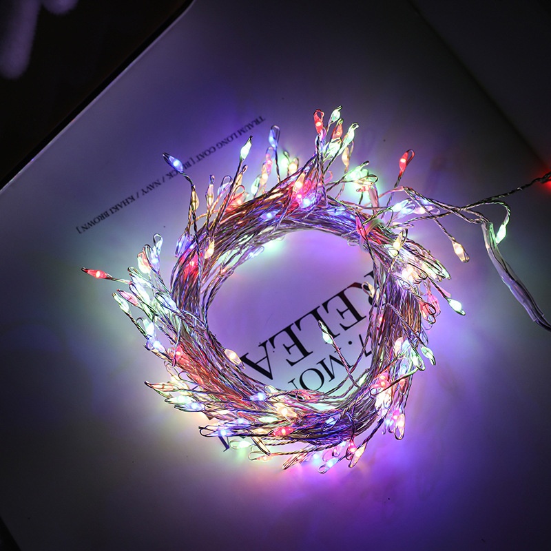 Lillian New Socks Star Top Cluster Albero di Natale Ornamento da appendere Decorazione atmosfera festiva Striscia luminosa Disponibile_voghion.com