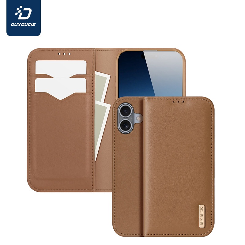 TechGlobe Suitable For IPhone 17 Genuine Phone 16 Pro Card Slot Wallet Protective Cover Full Coverage Leather Case Wholesale_voghion.com