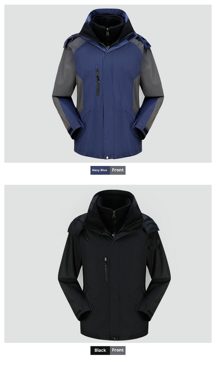 001 Großhandel Outdoor-Jacke und -Hose Zweiteiliger Herren-Skianzug aus dickem Fleece, Set für Damen_voghion.com