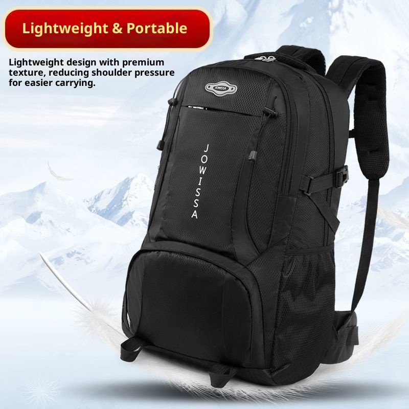 ActiveGo Outdoor Travel Backpack Men's Large Capacity Waterproof Hiking Business Trip Work Luggage Denim Gym Bag_voghion.com