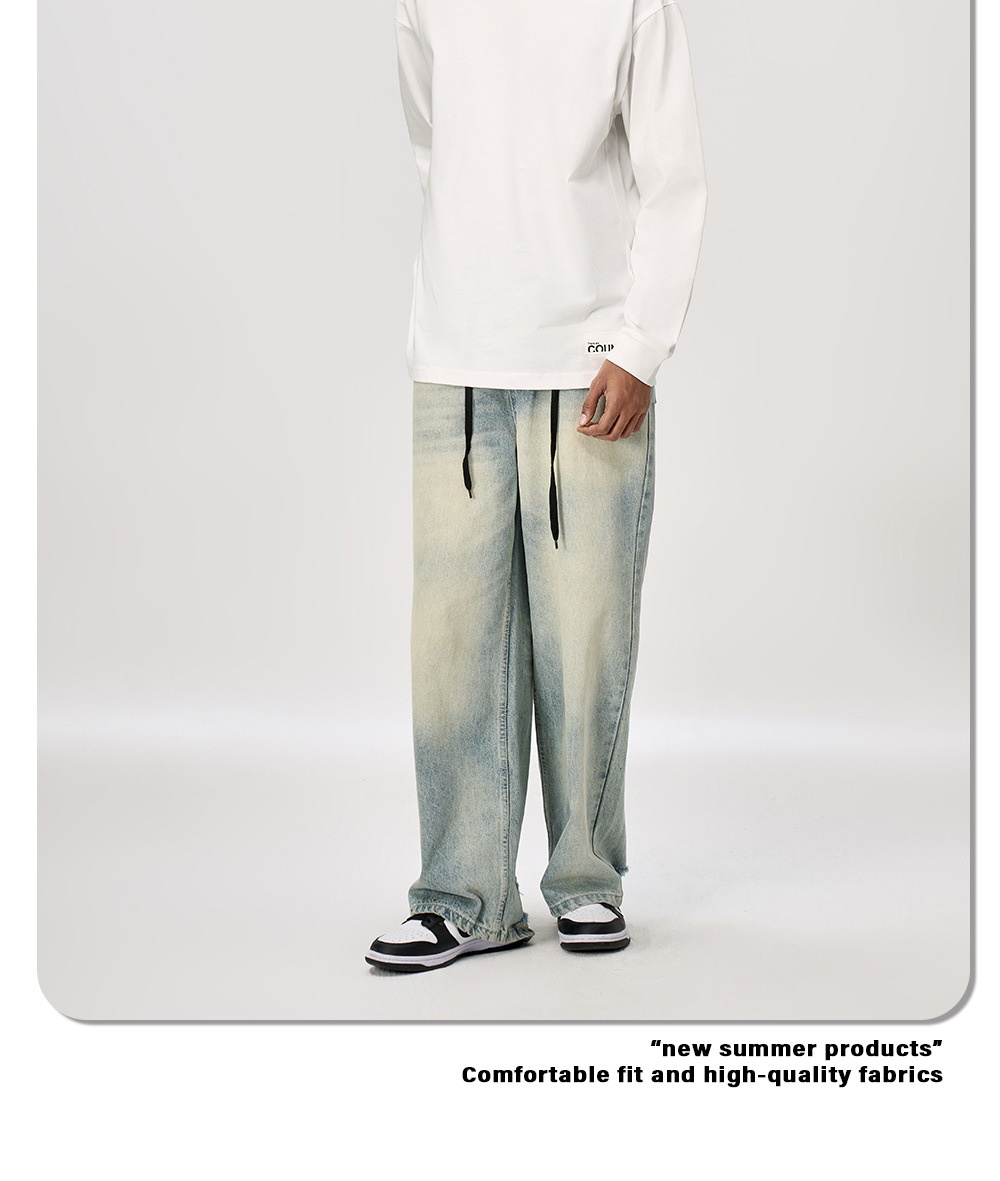 boy Vintage Pure Cotton Style Long Sleeve T-Shirt For Men 260 Trendy Brand Crew Neck Sweatshirt Fit 260g European And_voghion.com