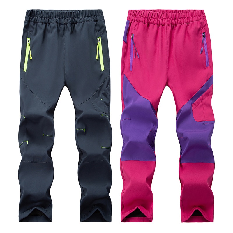 001 Lichtgewicht enkellaags kinderbroek voor lente en herfst, buitensporten, snel drogende wandelbroek voor jongens en meisjes_voghion.com