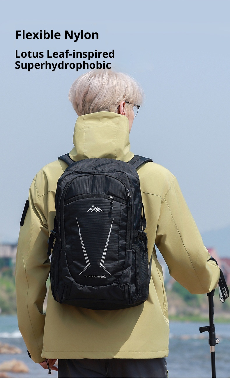 ActiveGo 40L Outdoor Lightweight Men's Hiking Large Capacity Can Hang Trekking Poles Cycling Bag Trail Running Backpack_voghion.com