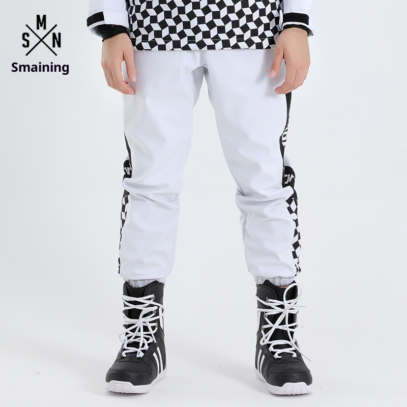 001 Pantaloni da snowboard aderenti da donna e caldi pantaloni da sci antivento impermeabili e resistenti all'usura da uomo_voghion.com