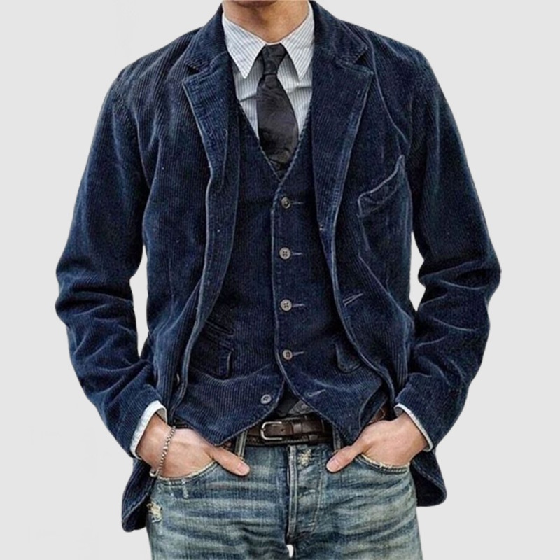 boy Boy Cross-Border European And American Foreign Trade Corduroy Suit Casual Jacket Men's Clothing_voghion.com