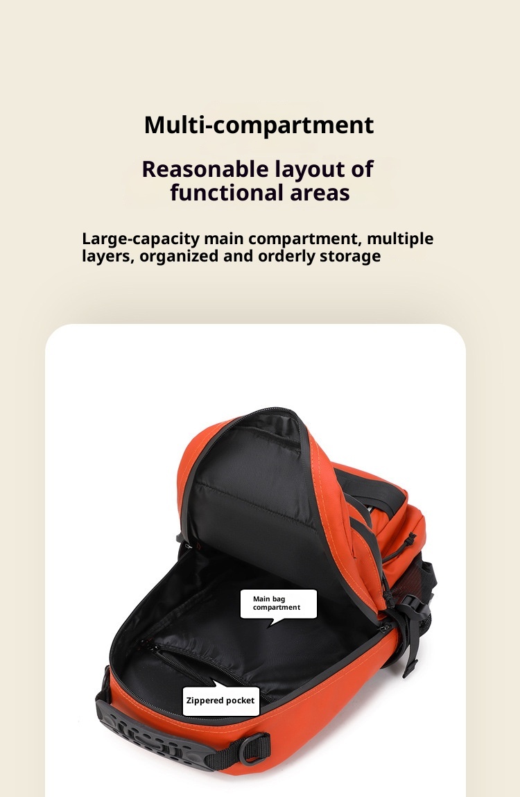 Sac à dos ActiveGo pour sports outdoor transfrontaliers, pour hommes et femmes, grand sac à dos tactique, léger et facile à transporter._voghion.com