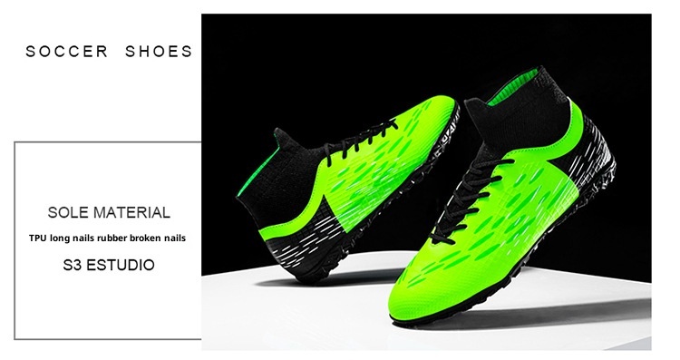 ShoeGlobe Autumn Binbin Bird Factory Direct Sales Long Spikes High Top Breathable Sports Training Shoes For Men And Women Football_voghion.com
