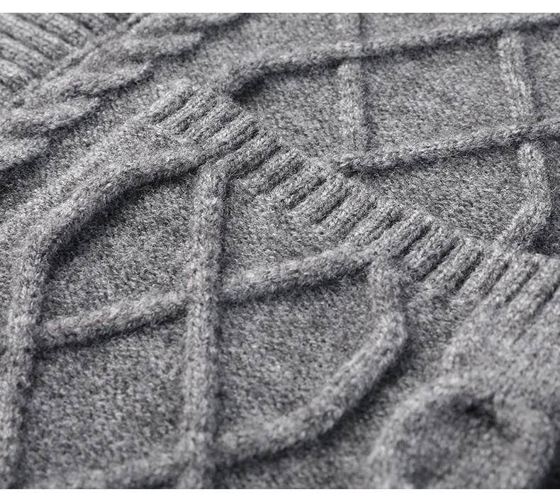 boy New Jacket Autumn Twisted Pattern Men's Cardigan British Style Suit Collar Double-Breasted Knitted Sweater Wholesale_voghion.com