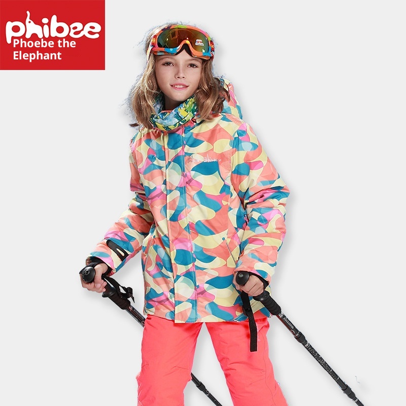 001 Cross-Border E-commerce PHIBEE Baby Elephant Children's Ski Suit Thickened Foreign Trade Jacket And Pants Set_voghion.com