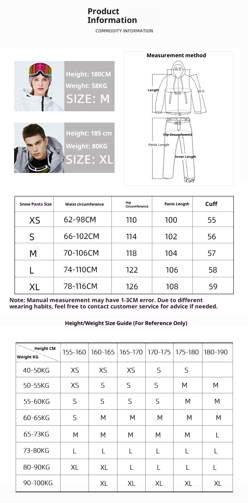 001 Męskie damskie spodnie snowboardowe i zimowe outdoorowe wiatroodporne wodoodporne ciepłe spodnie narciarskie nowy model_voghion.com