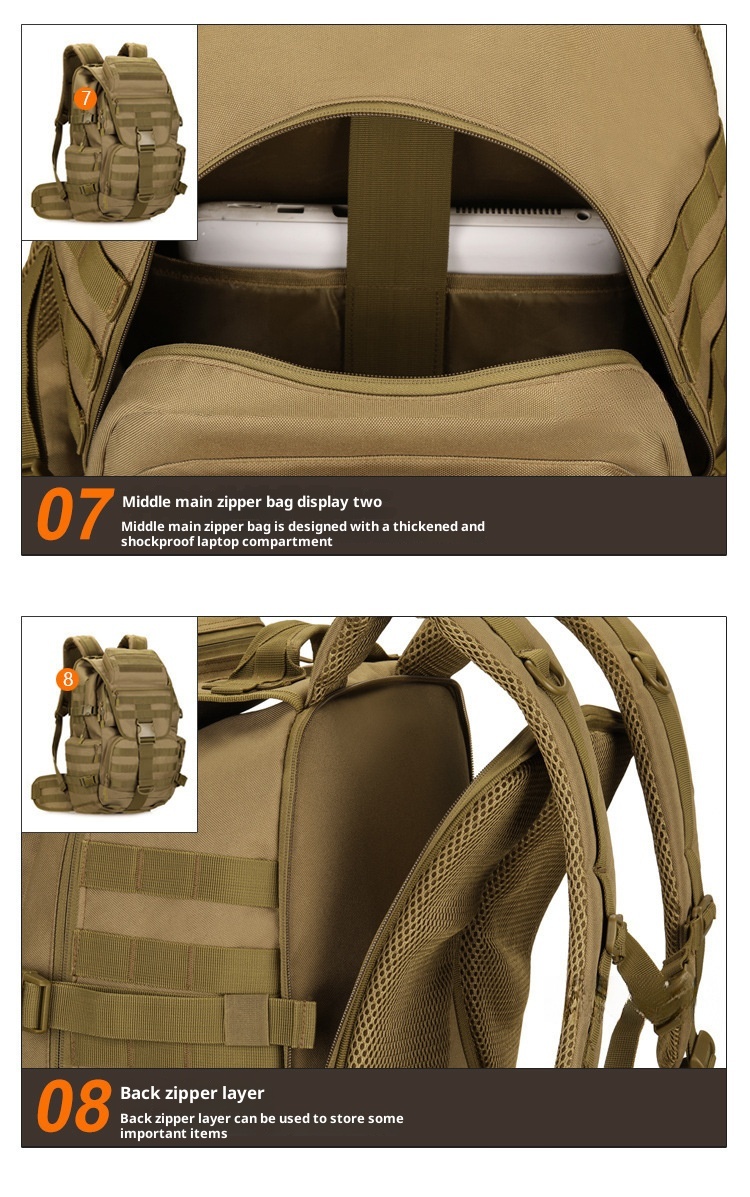 ActiveGo Pathfinder X9 Herren Doppelschulterrucksack Sport Reise Wandern Klettern Großer Fassungsvermögen Outdoor-Ausrüstung_voghion.com