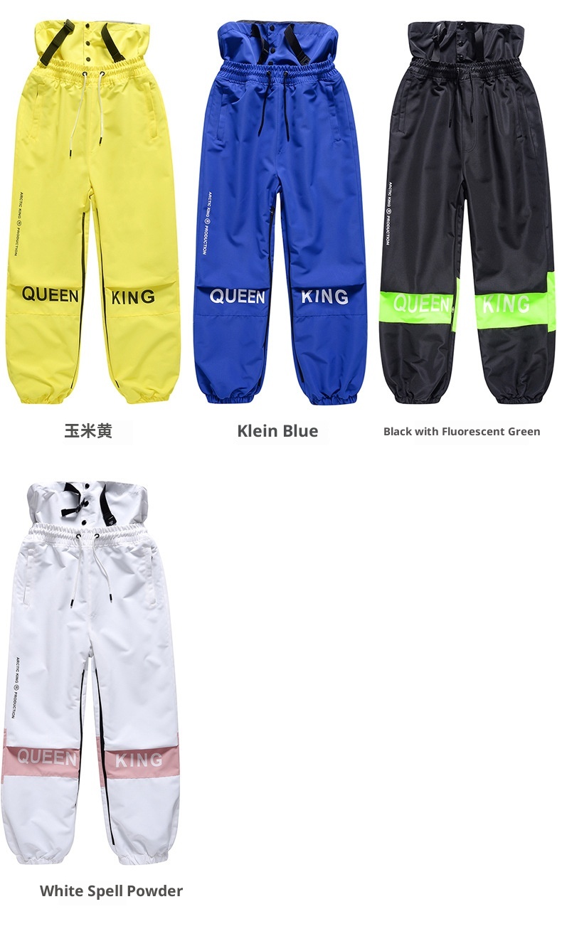 001 Męskie damskie spodnie snowboardowe i zimowe outdoorowe wiatroodporne wodoodporne ciepłe spodnie narciarskie nowy model_voghion.com