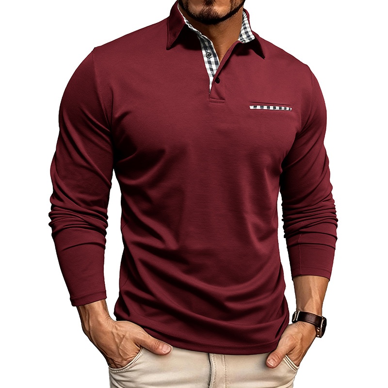 Camiseta polo transpirable y fresca para hombre, nueva colección otoño-invierno 2025, estilo europeo y americano, para comercio exterior._voghion.com