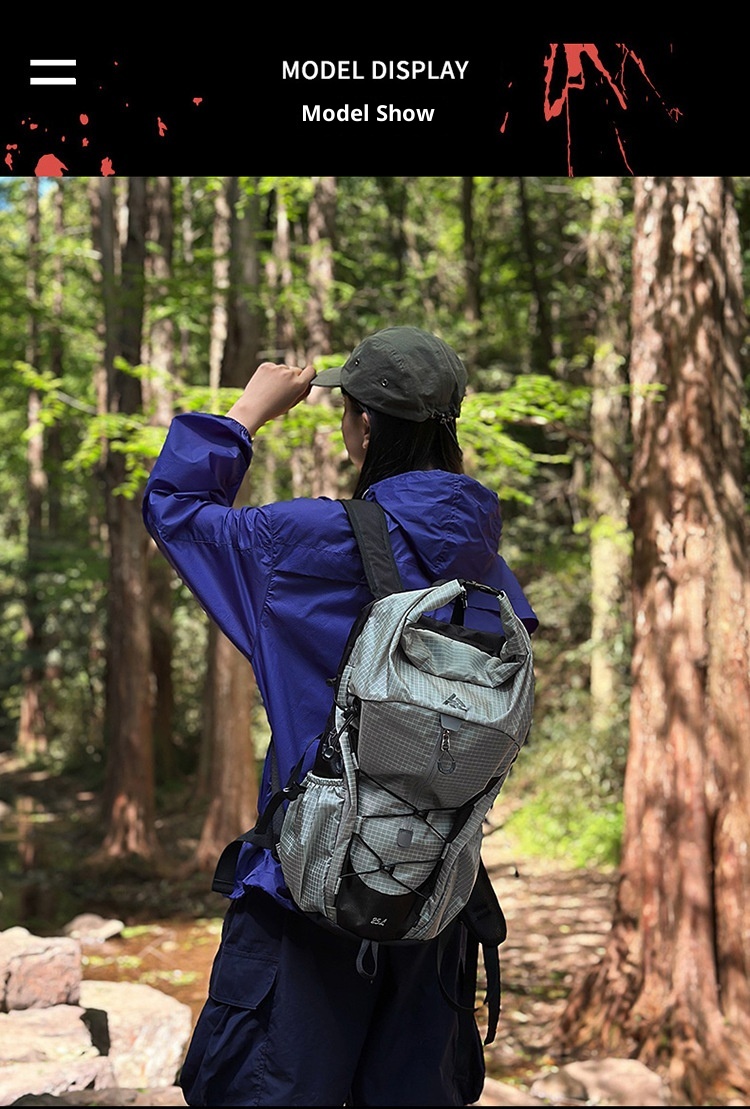 ActiveGo Mountain Style Outdoor Hiking Backpack For Women, Lightweight Large Capacity 25L Trekking Travel Backpack, Men's Student_voghion.com