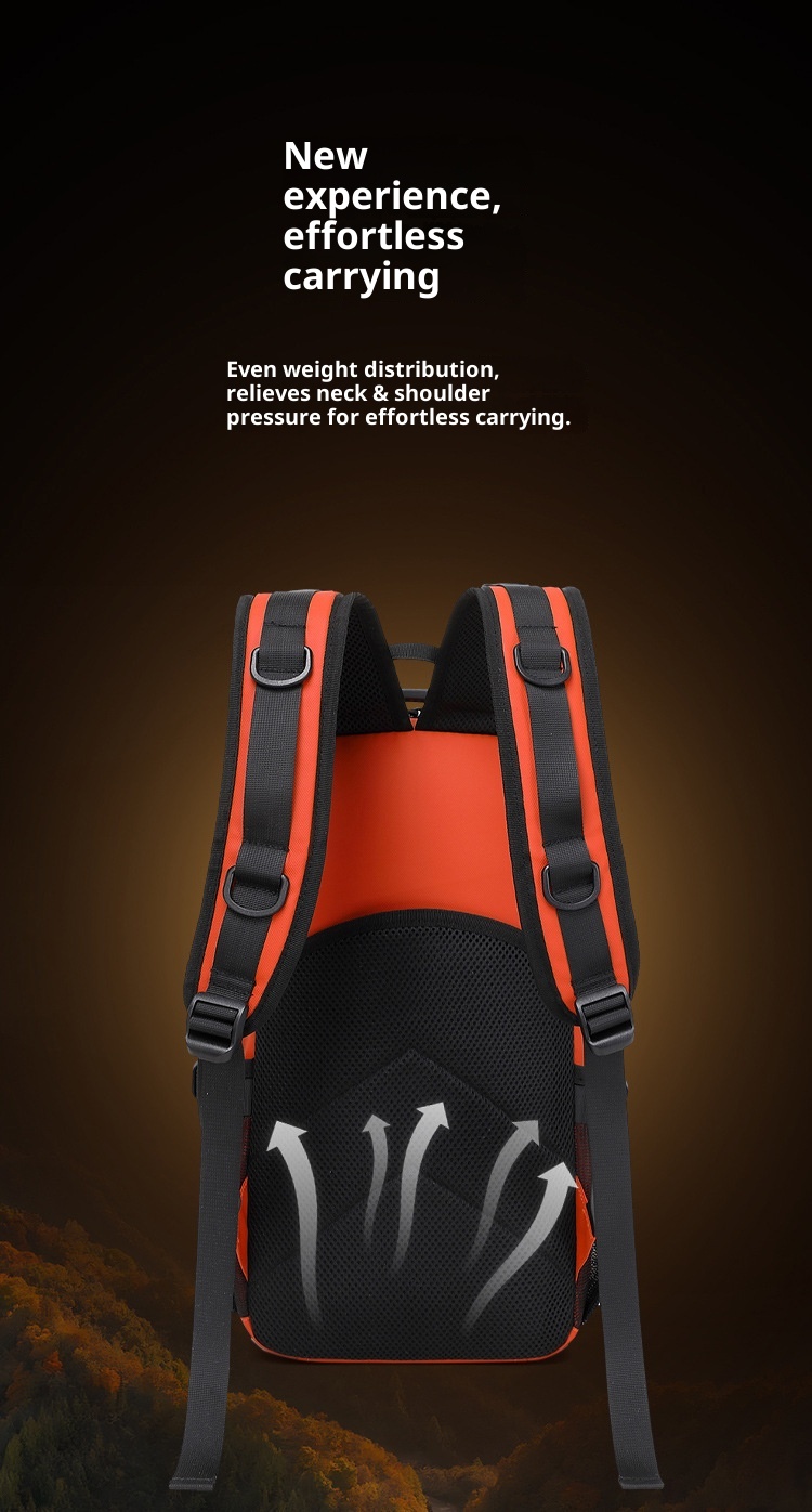 Sac à dos ActiveGo pour sports outdoor transfrontaliers, pour hommes et femmes, grand sac à dos tactique, léger et facile à transporter._voghion.com