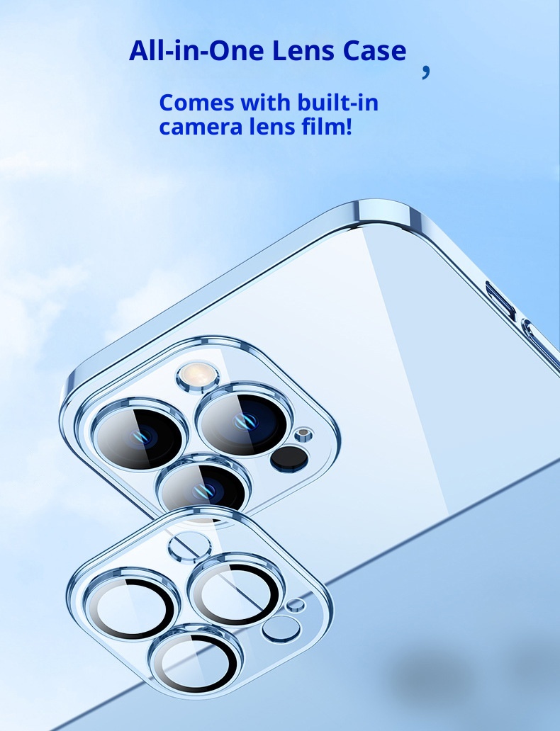 TechGlobe Suitable For 15 Max With Lens Phone Case 13 Electroplated Dustproof Full Covage 14 Pro Shockproof Protective_voghion.com