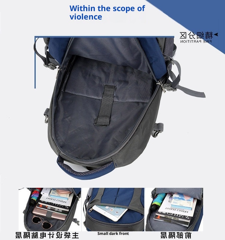 Sac à dos ActiveGo 60L/80L pour le sport, grande capacité, idéal pour les voyages, les études et les courts séjours. Convient également aux femmes._voghion.com