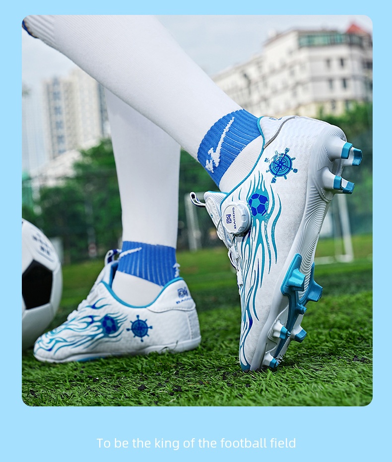 ShoeGlobe Children's Professional Training Cleats For Primary And Secondary School Students Boys' Competition Special Long Spike_voghion.com