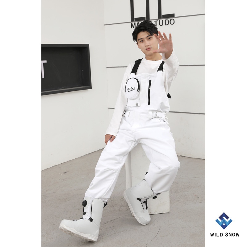 001 Cross-Border Source New Men's And Women's Workwear Personality Snowboard Windproof Waterproof Warm Breathable Ski Bib_voghion.com