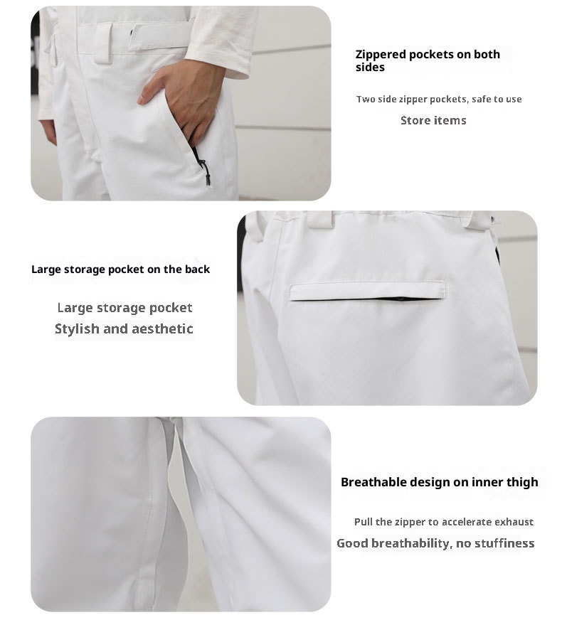 001 Cross-Border Source New Men's And Women's Workwear Personality Snowboard Windproof Waterproof Warm Breathable Ski Bib_voghion.com