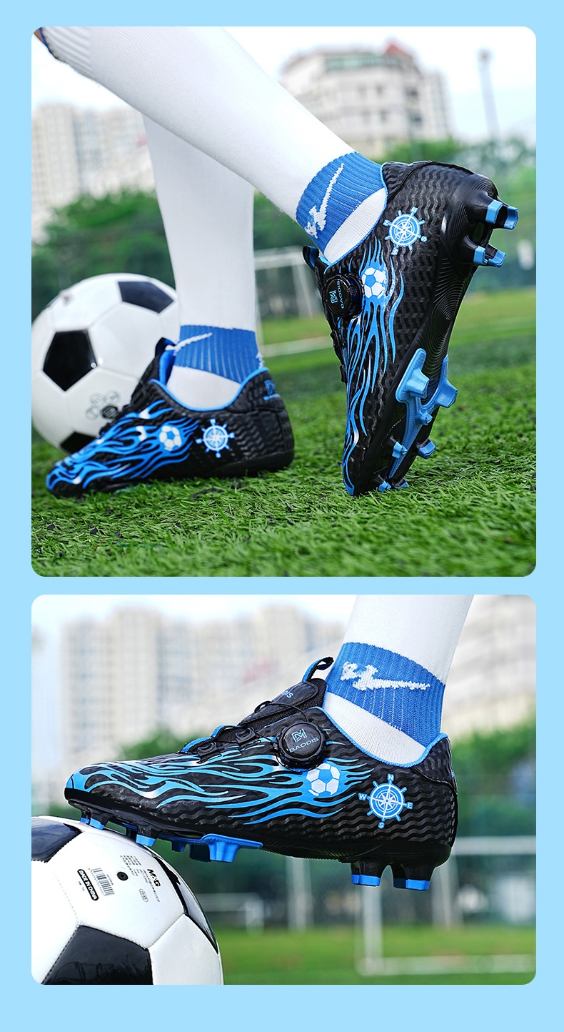 ShoeGlobe Children's Professional Training Cleats For Primary And Secondary School Students Boys' Competition Special Long Spike_voghion.com