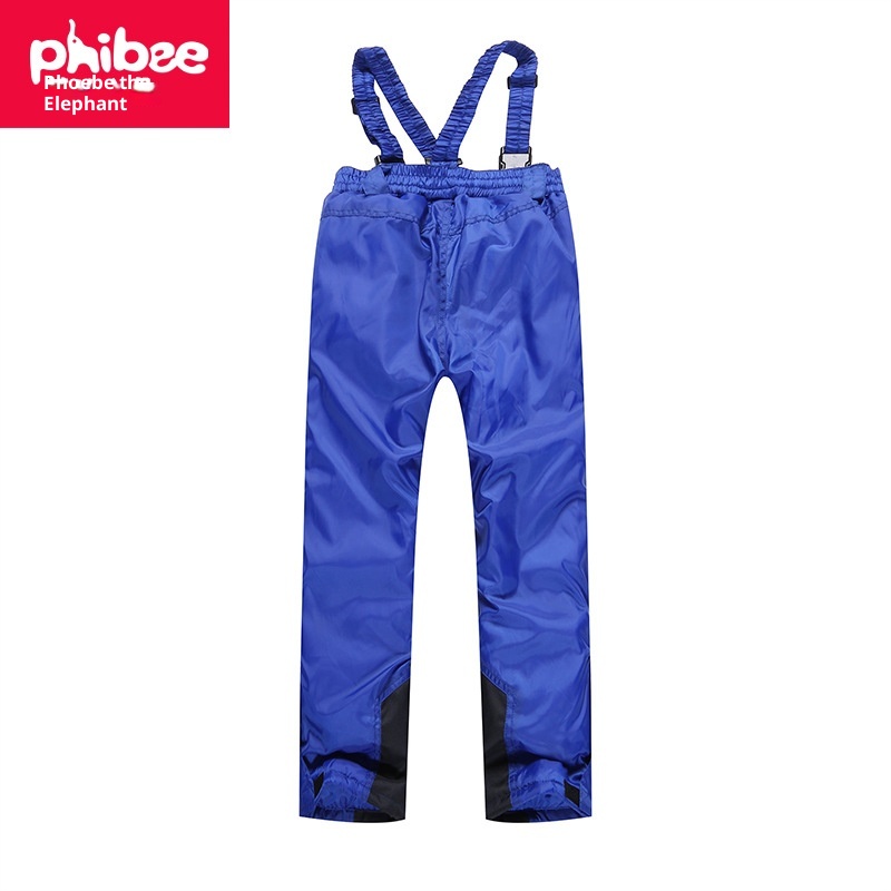 001 Phibee Little Elephant Calça Infantil Corta-Vento para Esqui, Quente e Longa, para Meninos e Meninas, Resistente ao Frio_voghion.com