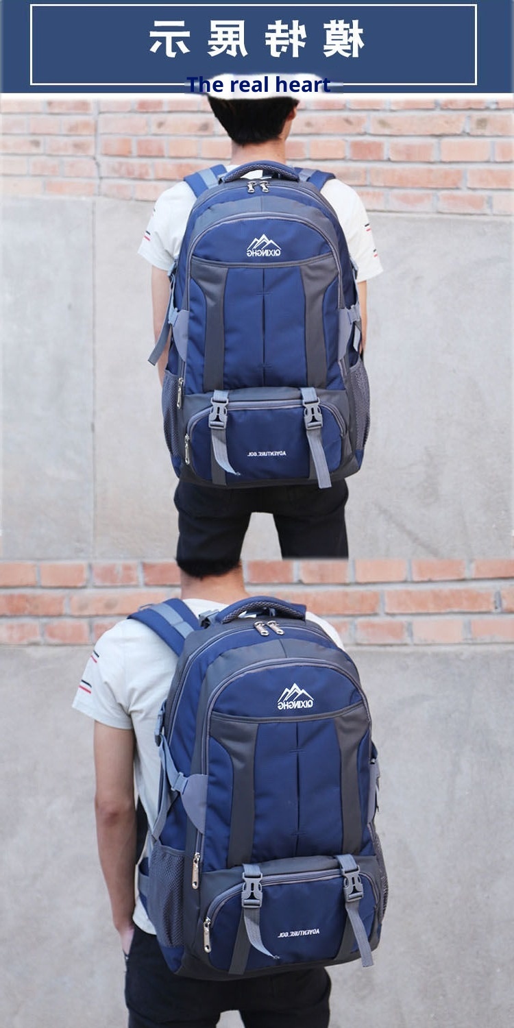 Sac à dos ActiveGo 60L/80L pour le sport, grande capacité, idéal pour les voyages, les études et les courts séjours. Convient également aux femmes._voghion.com