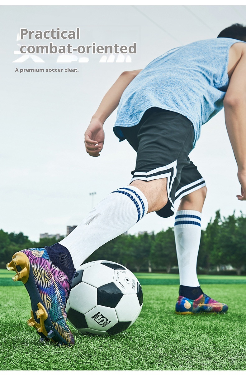 ShoeGlobe Cross-Border Wholesale New Football For Men And Women Students AG Long Cristiano Ronaldo Messi TF Broken Spikes_voghion.com