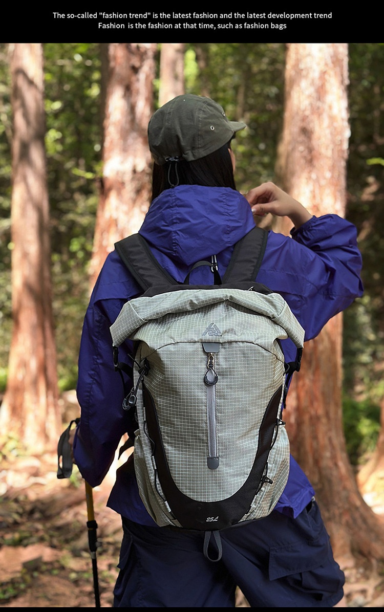 ActiveGo Mountain Style Outdoor Hiking Backpack For Women, Lightweight Large Capacity 25L Trekking Travel Backpack, Men's Student_voghion.com
