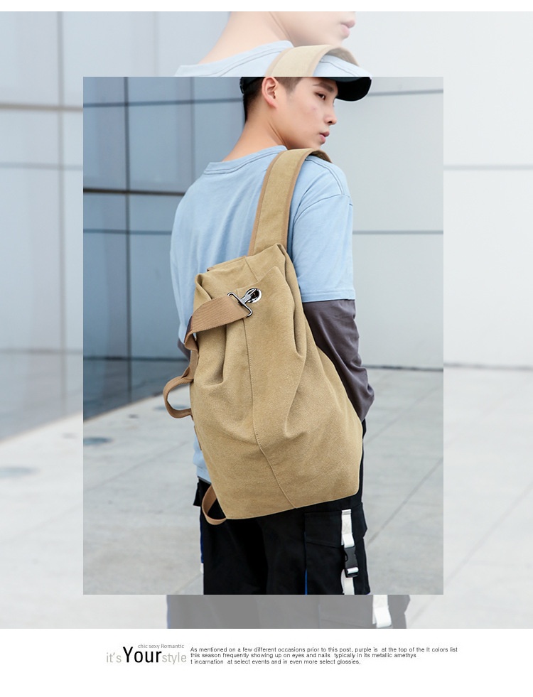 ActiveGo Rucksack Herren Canvas Bucket Bag Bergsteigen Outdoor Reisen Sport Multifunktional Gepäcktasche mit großem Fassungsvermögen Handgepäck_voghion.com